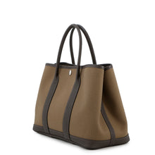 将图像加载到图库查看器中，HERMES ★Garden Party Toundra/Ebene Toile Military Negonda Leather Size TPM
