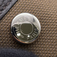 将图像加载到图库查看器中，HERMES Garden Party Toundra/Ebene Toile Military Negonda Leather Size TPM
