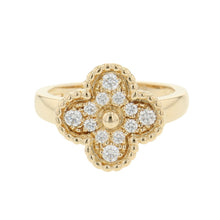 将图像加载到图库查看器中，Van Cleef &amp; Arpels Vintage Alhambra Ring Size 52/#12VCARO26M00 18K Yellow Gold
