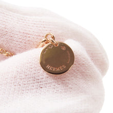 Load image into Gallery viewer, HERMES Ex Libris Necklace Size TPMH120345B 00 18K Pink Gold
