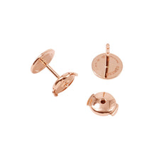 Load image into Gallery viewer, HERMES Ex Libris Earrings Size TPM 18K Pink Gold
