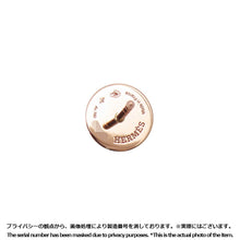 Load image into Gallery viewer, HERMES Ex Libris Earrings Size TPM 18K Pink Gold
