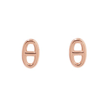 Load image into Gallery viewer, HERMES Chaine d&#39;Ancre Farandole Earrings Size TPM 18K Pink Gold

