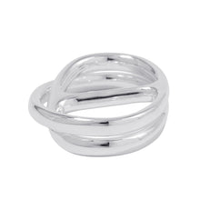 将图像加载到图库查看器中，HERMES Chaine d&#39;Ancre Punk Double Ring Size 52/#12 SV925
