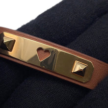 将图像加载到图库查看器中，HERMES As de Coeur Bracelet Size T2 Gold Swift Leather
