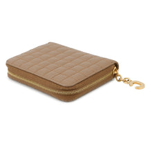 将图像加载到图库查看器中，CELINE CBag Charm Compact Zip Wallet Brown10B663BFL Leather
