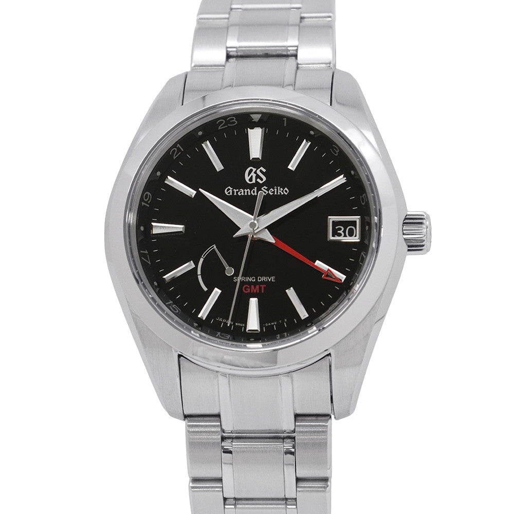SEIKO Grand Seiko Heritage Collection Spring Drive GMT W41mm Stainless Steel Black DialSBGE211