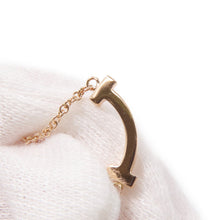 Load image into Gallery viewer, TIFFANY&amp;Co. T Smile Pendant Size Mini62617772 18K Pink Gold
