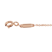 将图像加载到图库查看器中，TIFFANY&amp;Co. T Smile Pendant Size Mini62617772 18K Pink Gold
