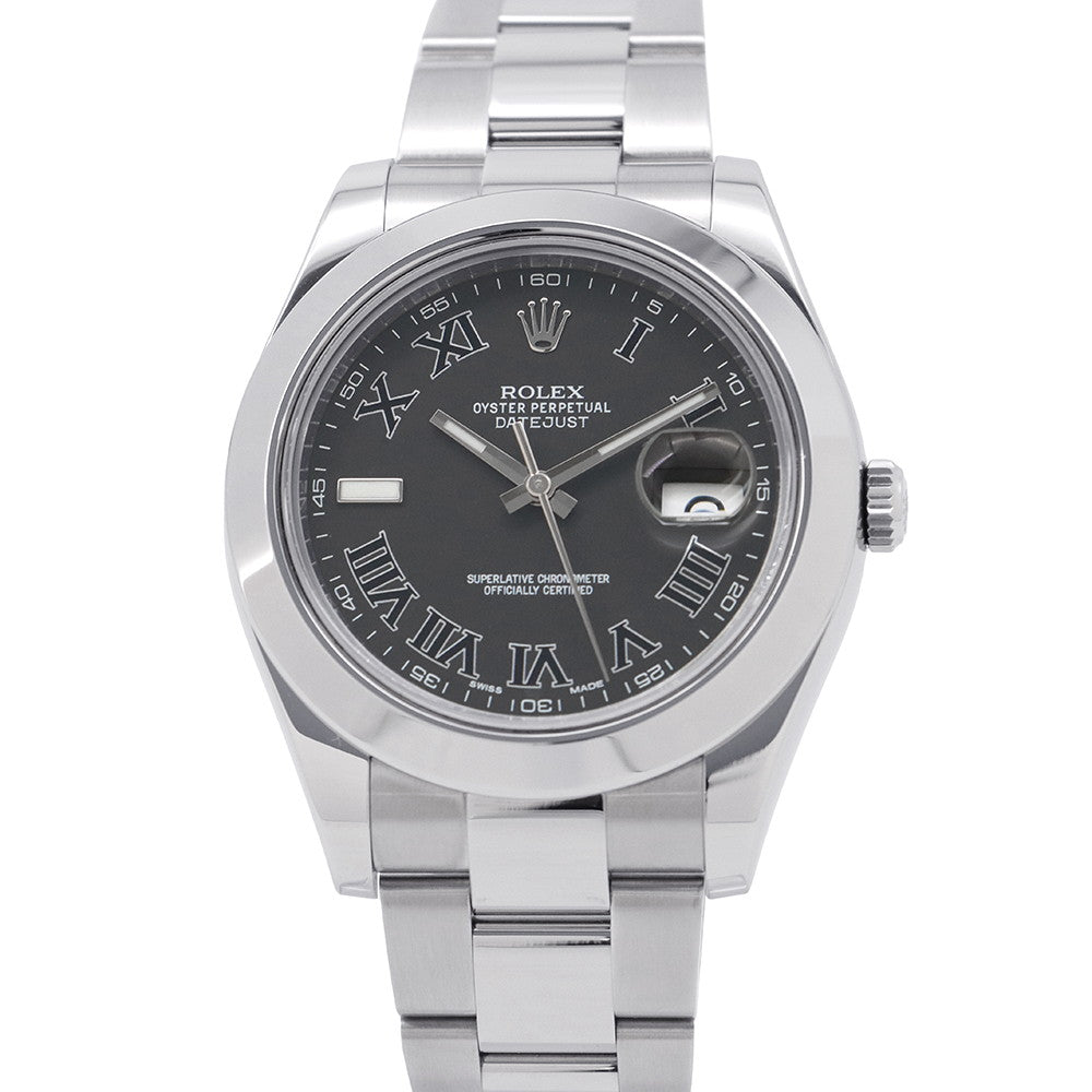 ROLEX DatejustII W41mm Stainless Steel Gray Dial116300