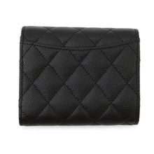 Load image into Gallery viewer, CHANEL Matelasse Classic Small Flap Wallet BlackAP0229 Caviar Leather
