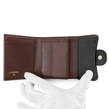 Load image into Gallery viewer, CHANEL Matelasse Classic Small Flap Wallet BlackAP0229 Caviar Leather
