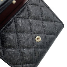 Load image into Gallery viewer, CHANEL Matelasse Classic Small Flap Wallet BlackAP0229 Caviar Leather
