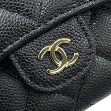 Load image into Gallery viewer, CHANEL Matelasse Classic Small Flap Wallet BlackAP0229 Caviar Leather
