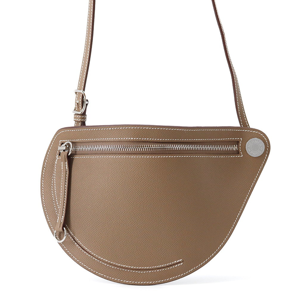 HERMES Petite course Etoupe Epsom