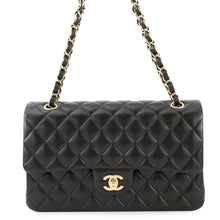 Load image into Gallery viewer, CHANEL Matelasse W flap ChainShoulder BlackA01112 Lambskin Size 25
