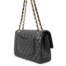 Load image into Gallery viewer, CHANEL Matelasse W flap ChainShoulder BlackA01112 Lambskin Size 25
