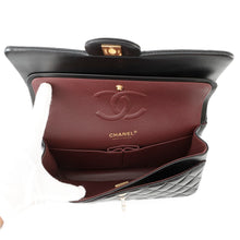 Load image into Gallery viewer, CHANEL Matelasse W flap ChainShoulder BlackA01112 Lambskin Size 25
