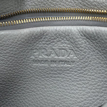 将图像加载到图库查看器中，PRADA Punching logo Tote Bag Gray1BG390 Leather Size Small
