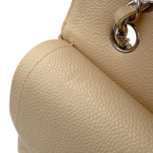 Load image into Gallery viewer, CHANEL Matelasse W Flap ChainShoulder Bag BeigeA01112 Caviar Leather Size 25
