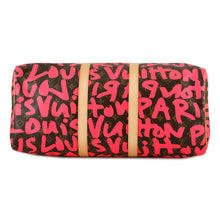 将图像加载到图库查看器中，LOUIS VUITTON Keepall Fuchsia/BrownM93698 Monogram・Graffiti Size 50
