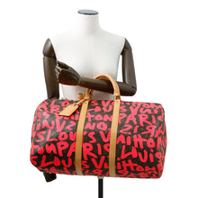 将图像加载到图库查看器中，LOUIS VUITTON Keepall Fuchsia/BrownM93698 Monogram・Graffiti Size 50
