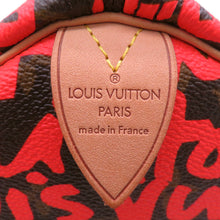 将图像加载到图库查看器中，LOUIS VUITTON Speedy Orange/BrownM93705 Monogram・Graffiti Size 30
