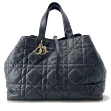 将图像加载到图库查看器中，Dior Two Jules Tote Bag BlackM2820OSHJ Calf Leather Size Large
