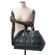 将图像加载到图库查看器中，Dior Two Jules Tote Bag BlackM2820OSHJ Calf Leather Size Large
