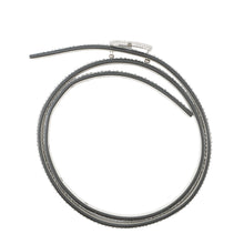 将图像加载到图库查看器中，Valentino Garavani V logo belt Size 65/26 Gray4W2T0SB9WIM Leather Rhinestone
