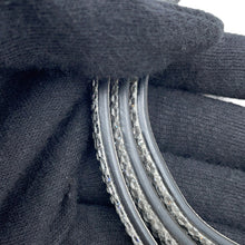 Load image into Gallery viewer, Valentino Garavani V logo belt Size 65/26 Gray4W2T0SB9WIM Leather Rhinestone
