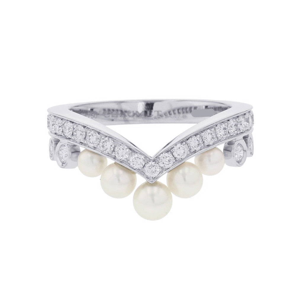 Chaumet Josephine Aigrette Ring Size 50/#10083292 18K White Gold