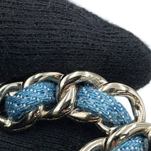 将图像加载到图库查看器中，CHANEL CC Logo Brooch BlueABF175 Denim Gold Plated
