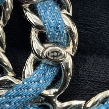 将图像加载到图库查看器中，CHANEL CC Logo Brooch BlueABF175 Denim Gold Plated
