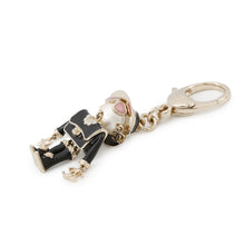 Load image into Gallery viewer, CHANEL Gabriel Keychain BlackABG014 Gold Plated Faux Pearl
