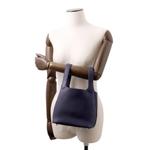 Load image into Gallery viewer, HERMES Picotin Lock Blue Nuit Taurillon Clemence Size PM
