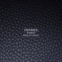 将图像加载到图库查看器中，HERMES Picotin Lock Blue Nuit Taurillon Clemence Size PM
