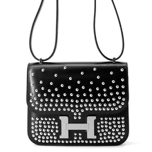 Load image into Gallery viewer, HERMES Constance Cloete Black Box Calf Leather Size Mini
