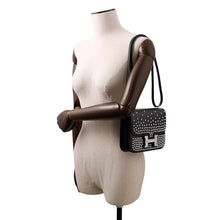 Load image into Gallery viewer, HERMES Constance Cloete Black Box Calf Leather Size Mini
