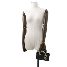 Load image into Gallery viewer, Dior Lady D-JOY Cannage 2-way Bag BlackS0910ONGE Lambskin Size micro
