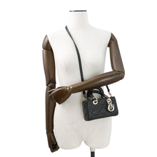 Load image into Gallery viewer, Dior Lady D-JOY Cannage 2-way Bag BlackS0910ONGE Lambskin Size micro
