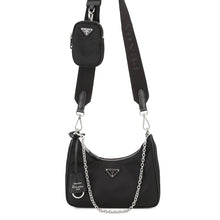 将图像加载到图库查看器中，PRADA Re-Edition 2005 Re-Nylon Shoulder Bag Black1BH204 Nylon
