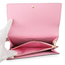 Load image into Gallery viewer, LOUIS VUITTON Portefeuille Sarah PinkN40722 Damier Ebene Canvas
