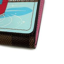 Load image into Gallery viewer, LOUIS VUITTON Portefeuille Sarah PinkN40722 Damier Ebene Canvas
