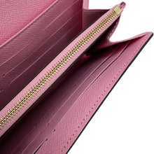 Load image into Gallery viewer, LOUIS VUITTON Portefeuille Sarah PinkN40722 Damier Ebene Canvas
