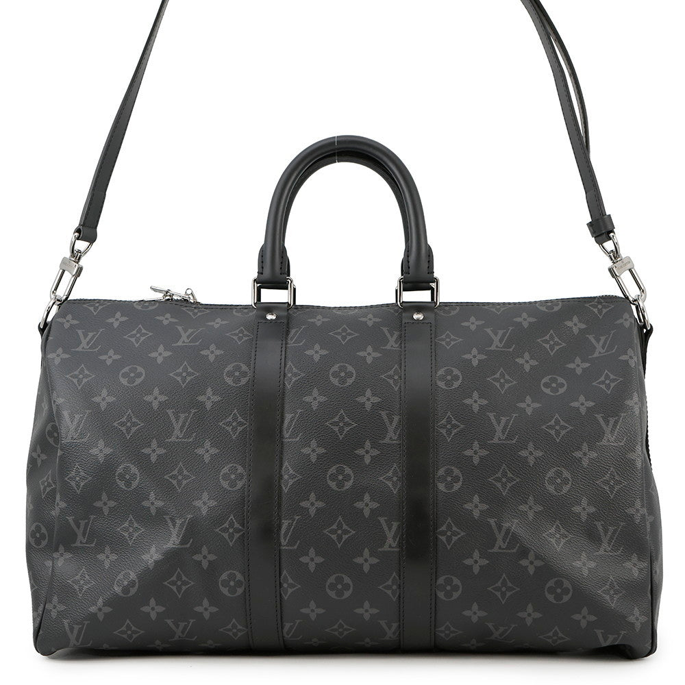 LOUIS VUITTON Keepall Bandouliere NoirM40569 Monogram Eclipse Size 45