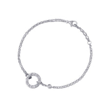 将图像加载到图库查看器中，CARTIER Love Circle Diamond BraceletB6038100 18K White Gold
