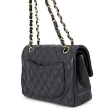 Load image into Gallery viewer, CHANEL Matelasse W Flap W Chain Shoulder Dark NavyA01113 Caviar Leather Size 23

