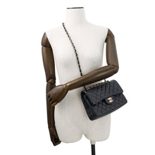 Load image into Gallery viewer, CHANEL Matelasse W Flap W Chain Shoulder Dark NavyA01113 Caviar Leather Size 23
