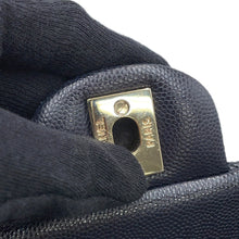 Load image into Gallery viewer, CHANEL Matelasse W Flap W Chain Shoulder Dark NavyA01113 Caviar Leather Size 23
